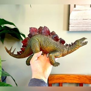 Vintage 1980’s Dinosaur Stegosaurus RARE Toys Jumbo Large Plastic Figure Dino